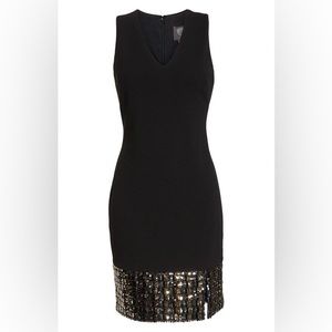 Vince Camuto Black Sequin Cocktail Dress - new!